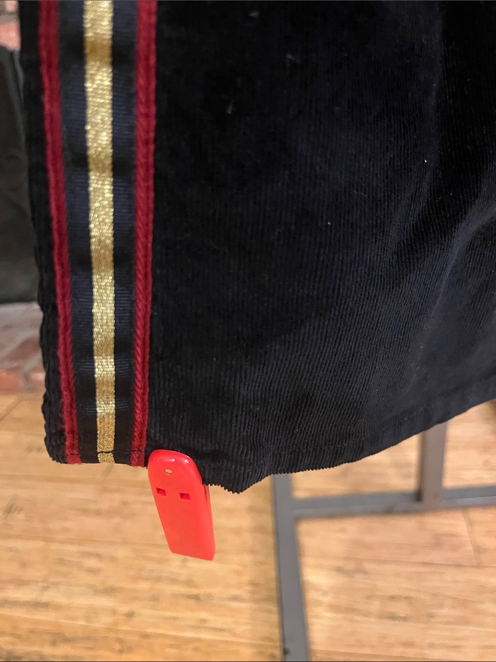 Zadig & Voltaire NWOT $248 Evy Corduroy Side-Stripe Pants. - Picture 4 of 6